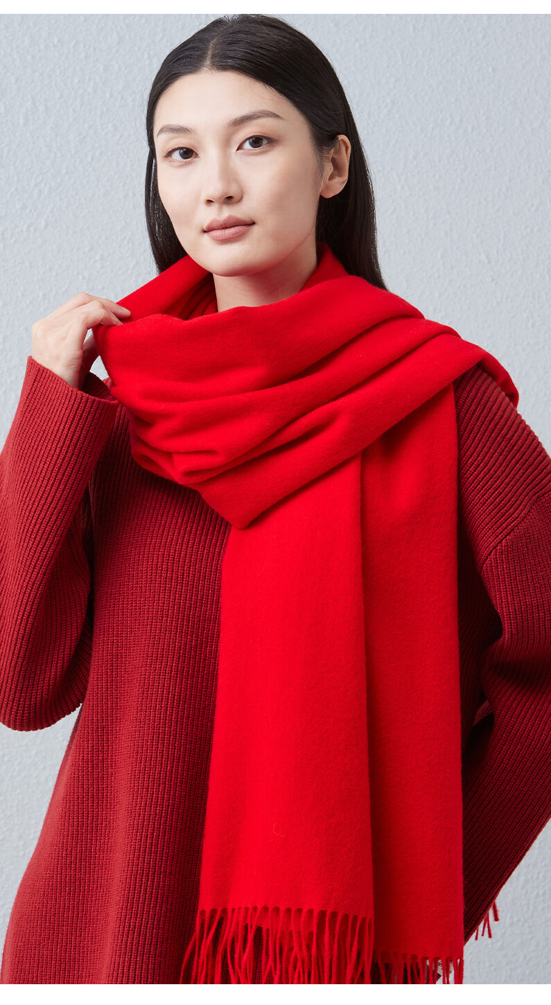Hodo 100% Pure Wool Shawl for Women, Autumn And Winter Warm Scarf Cloak, Birthday Gift for Mom, Gift Box Packaging 3