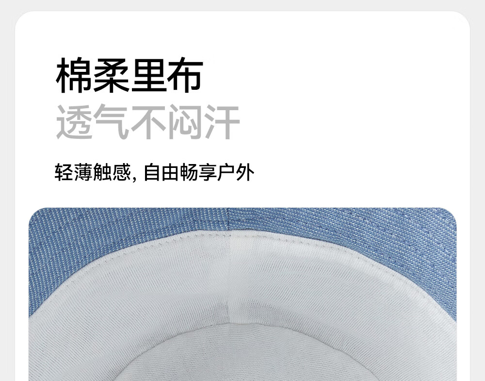 YEEHOO Baby Hat Spring Summer Boys' Casual Denim Bucket Hat 11