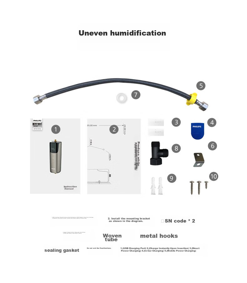 PHILIPS Instant Mini Kitchen Electric Water Heater, 5500W Intelligent Stepless Frequency Conversion, Instant Heating, Mini Vertical Kitchen Hot Water Tank, Subsidy 15%, AWH1065/93 17