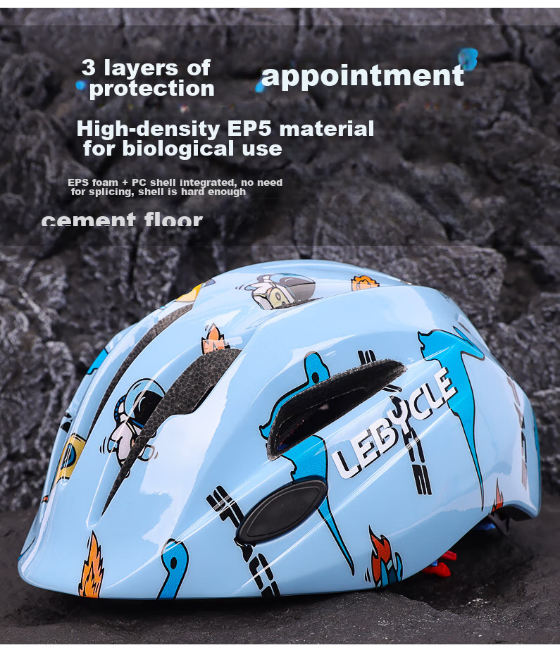 LEBYCLE Children's Helmet, Cycling Safety Helmet, Specialized for Cycling, Bicycle Riding Cap, SPSC Safety Certified, Universal for Roller Skating 6