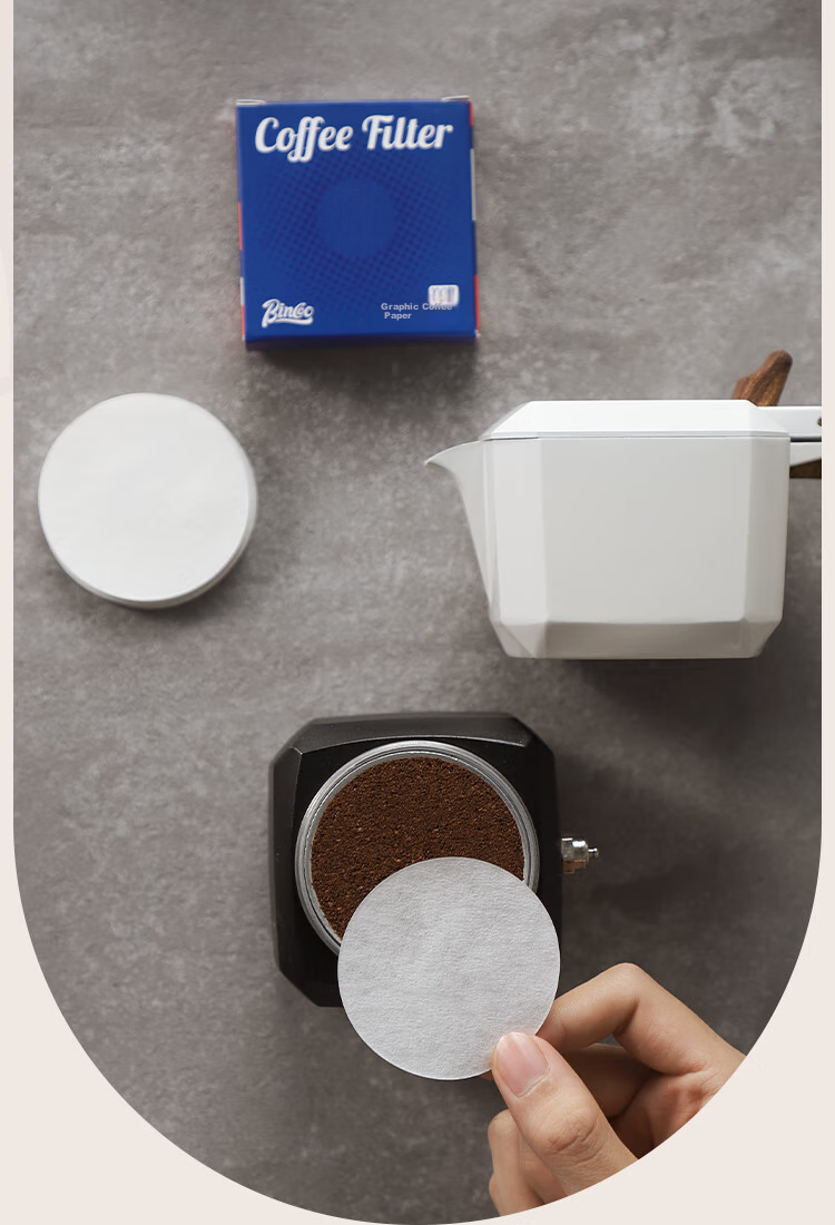 Bincoo Coffee Filter Paper, Pour-Over Coffee Fan-Shaped Filter Paper, Home Drip-Style American Coffee Maker Universal Filter Paper 11