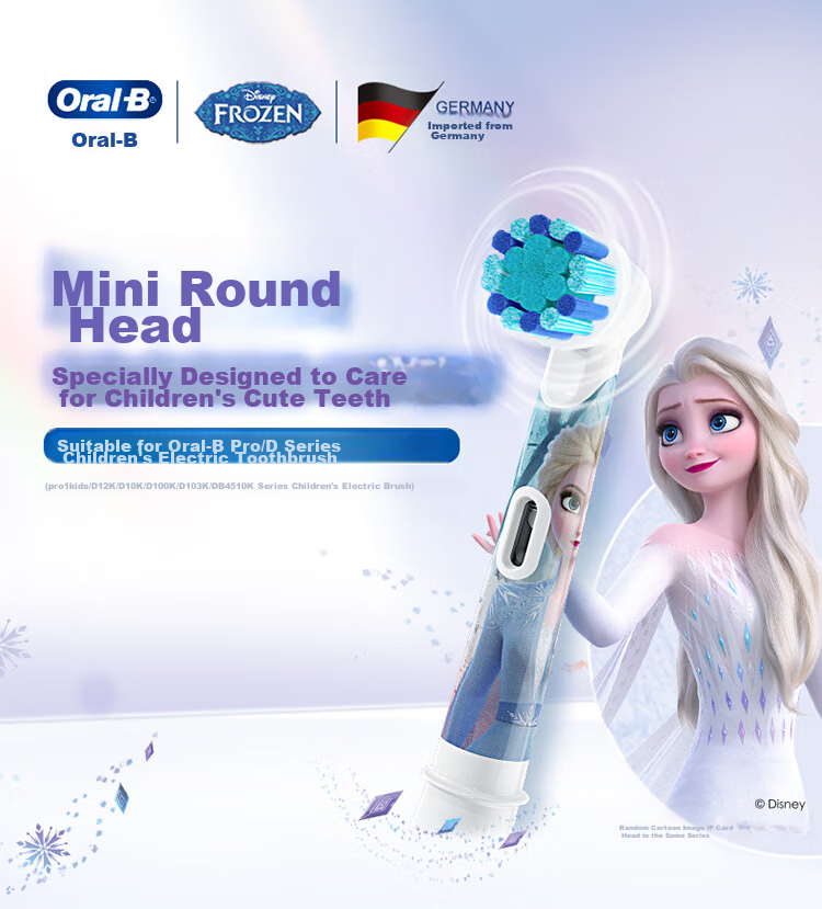 Oral-B Children's Electric Toothbrush Heads, 3 Pieces, Spider-Man Design, Suitable for D103KD100KPro1kidsEB10/EB10S-3K, Soft Bristles (Random Pattern Packaging) [Genuine Brush Heads] 1