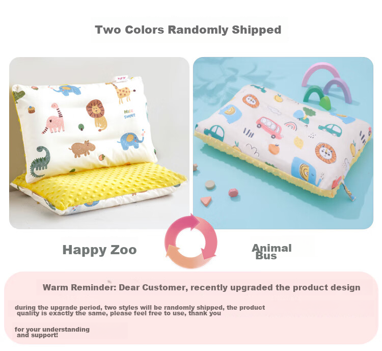 9I9 Children's Pillowcase, Pure Cotton, Kindergarten Plush Toy, Double-Sided Pillow Cover for Babies, All Seasons Use, A94 Animal Pattern, 50*30cm 4