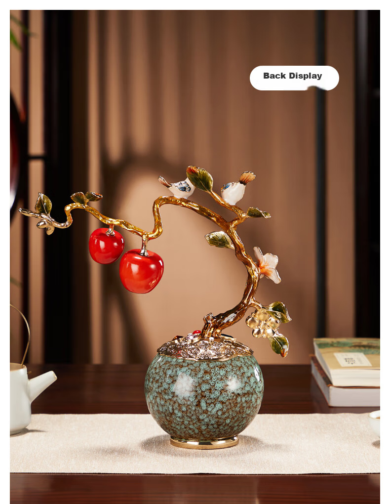 Nuoshiman 520 Gift for Girlfriend, Peace And Joy Ornament for Living Room Entrance And Wine Cabinet Decoration, Handcrafted Art Piece for Business Opening Or Housewarming Gift 11