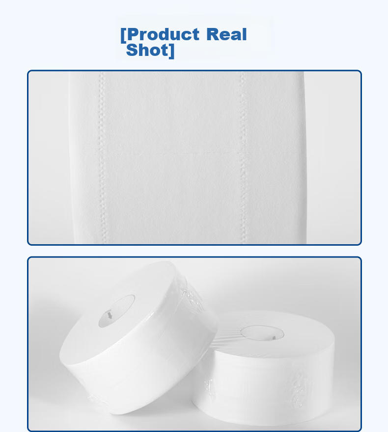 Feiyu Core-Center Pull Large Roll Toilet Paper, 2-Ply, 700g*12 Rolls, Supermarket Grade, No Contact, Whole Box FZ101 8