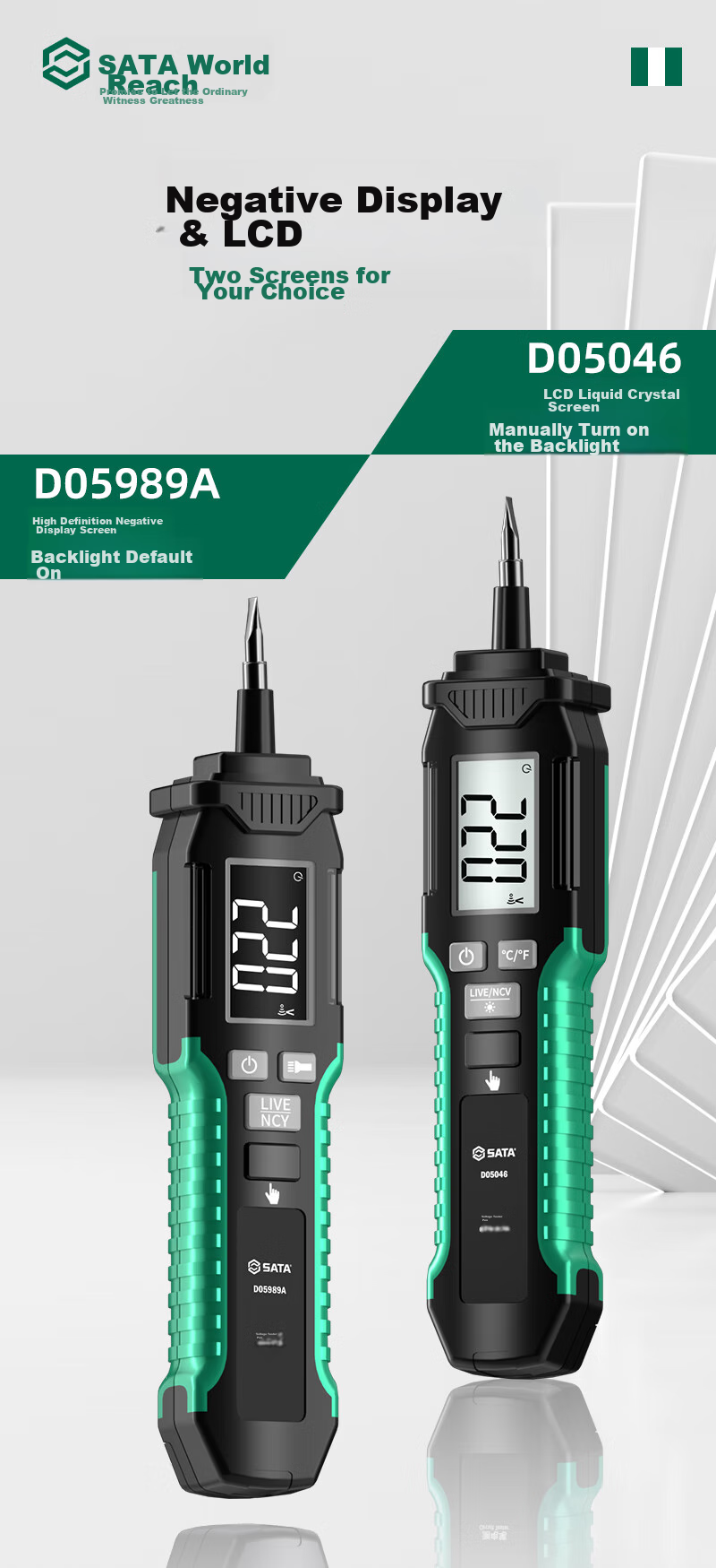 Shida SATA Non-Contact Voltage Tester, Electrician's Intelligent Induction Circuit Detector, High-Precision Voltage Pen D05989A 14