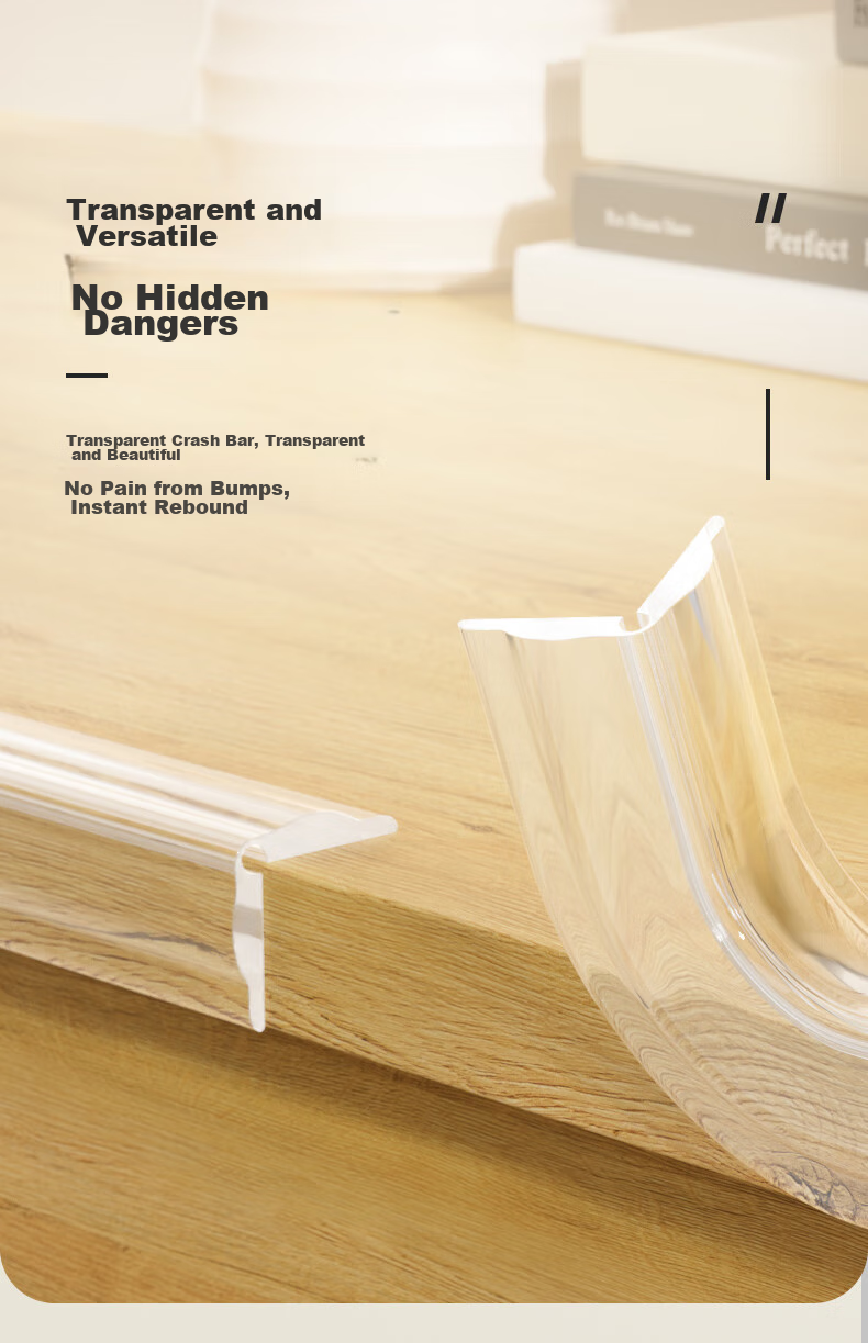 BEIDELI Transparent Anti-Collision Strip, Invisible Table Corner Bumper for Infants And Toddlers, Anti-Bump Edgeless Protector, 2 Meters 1