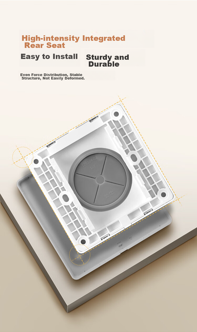 BULL Blank Panel G12 Series, White Board with Wire Hole, Wall Plug-In Hole, Concealing Ugly Cream Style G12B104, Twilight Snow White 8