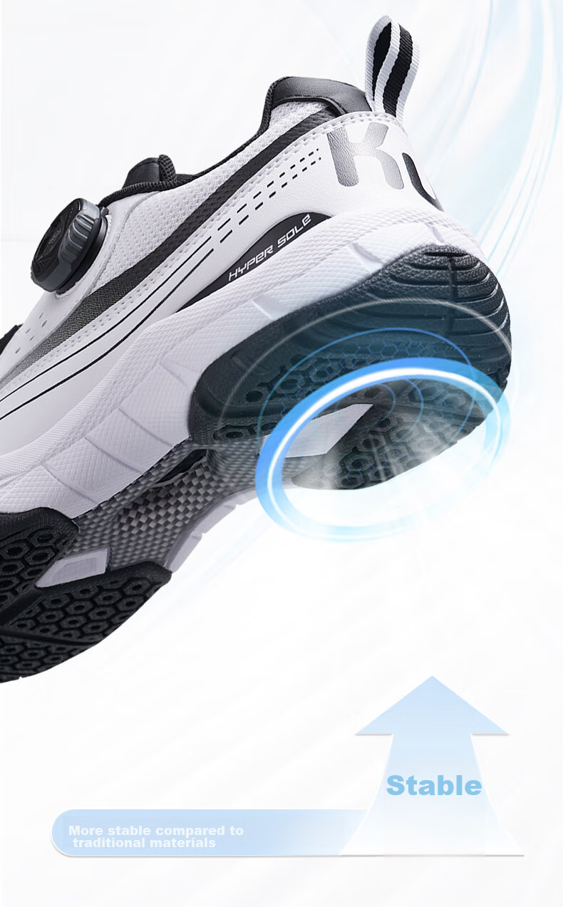 KUMPOO Badminton Shoes, Xunfeng Lightweight Breathable Non-Slip Wear-Resistant Men's And Women's Fly-Knot Shoes KHR-D96, Jade White, Size 43 12