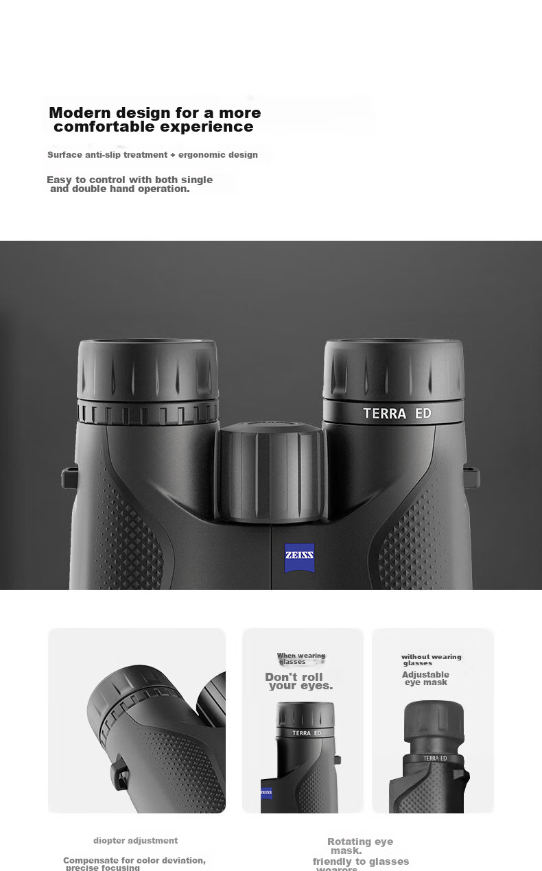 Caisi Telescope Bestseller ZEISS Terra ED 8x42, Black, High Magnification, High Definition, Low Light Night Vision, Non-Infrared 19