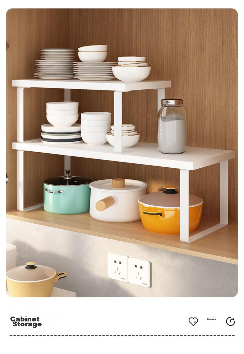 OLENOUFENG Shelf Storage Rack, Kitchen Simple Rack, Countertop Spice Rack, Home Storage Rack, Countertop Storage Shelf, Single-Layer Rack 13