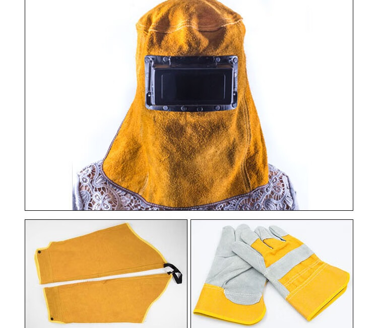 Bingyu Fireproof and Splash-Proof Welder Body Protection [Jingcang] Welder Cowhide Foot Protection 33cm Labor Protection BYly-112 13