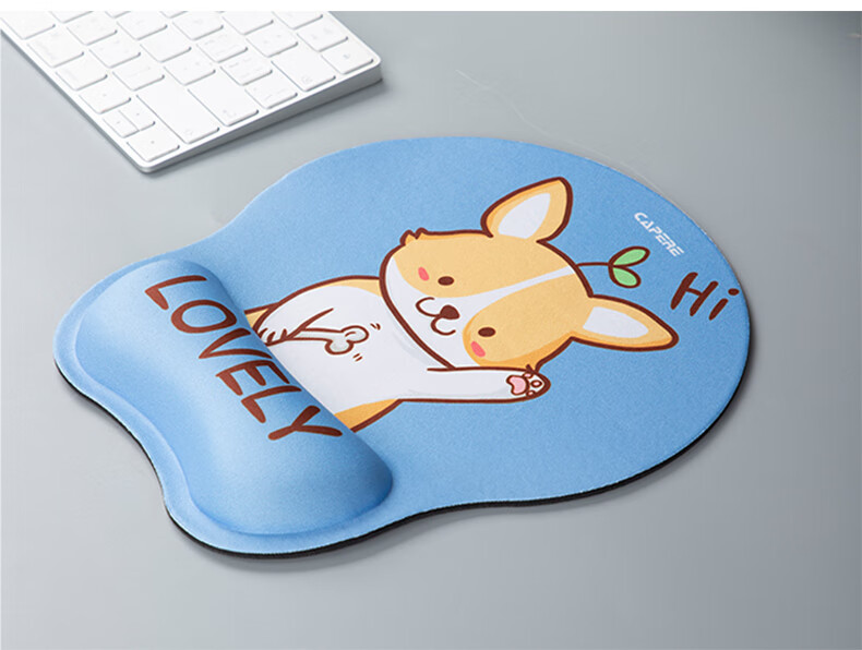 CAPERE (Kailai) Mouse Pad Wrist Rest, Slow Rebound Large Hand Support Wrist Pad, Comfortable Computer Office Wrist Rest Hand Pillow, Lucky Cat H322 250X230X25mm 10