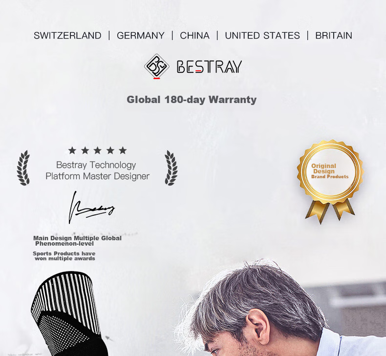 Bestray Large Size Knee Pads for Overweight Men And Women, Extra Thick Sports Knee Brace for 300 Lbs Leg Protection for Running 1