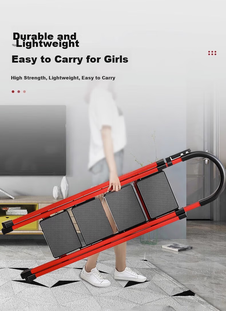 Quanpinwu Ladder, Household A-Frame Ladder, Thickened Iron Ladder, Folding Ladder, Multi-Functional Ladder for Climbing, Indoor Ladder 10
