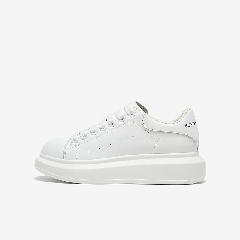 BASTO [Capsule Shoe Cabinet] 2026 Autumn Platform Thick-Soled Muxun White Sneakers, Sports Casual Skateboard Shoes, Women's Shoes