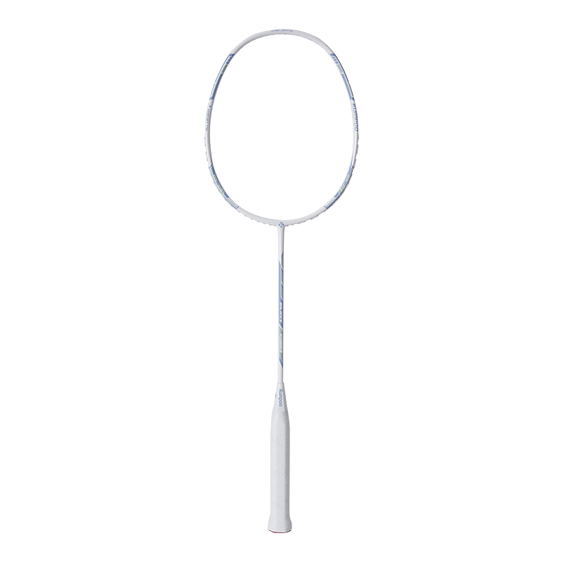 Kumpoo Badminton Racket, Full Carbon Ultra-Light, Suitable for Beginners' Training, Versatile for Attack And Defense, Finished Racket, Xunfeng KD883 White And Blue