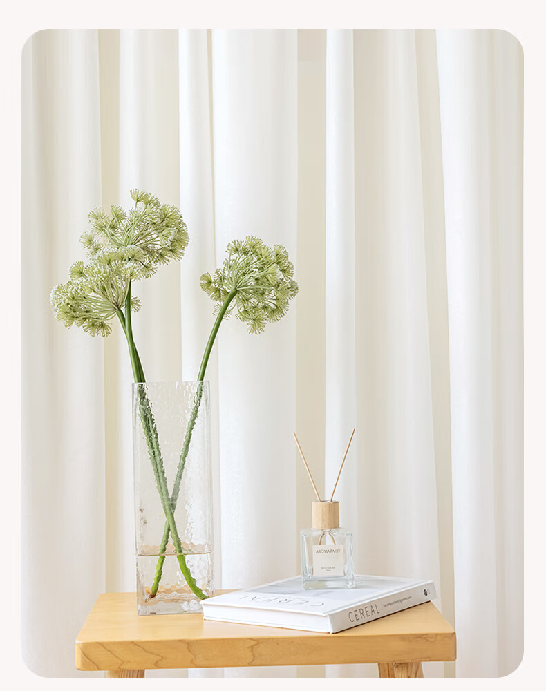 Ali Sheer Curtain for Balcony, Living Room Bay Window, Bedroom, Nordic Style, White Gauze, Width 3*2.6m, Hook Style, Single Panel 11