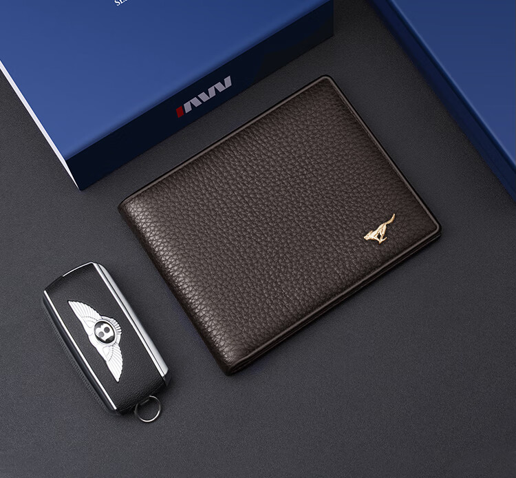 SEPTWOLVES Men's Wallet Genuine Leather Short Card Holder Birthday Gift for Dad Boyfriend Husband Practical Anniversary Present 8