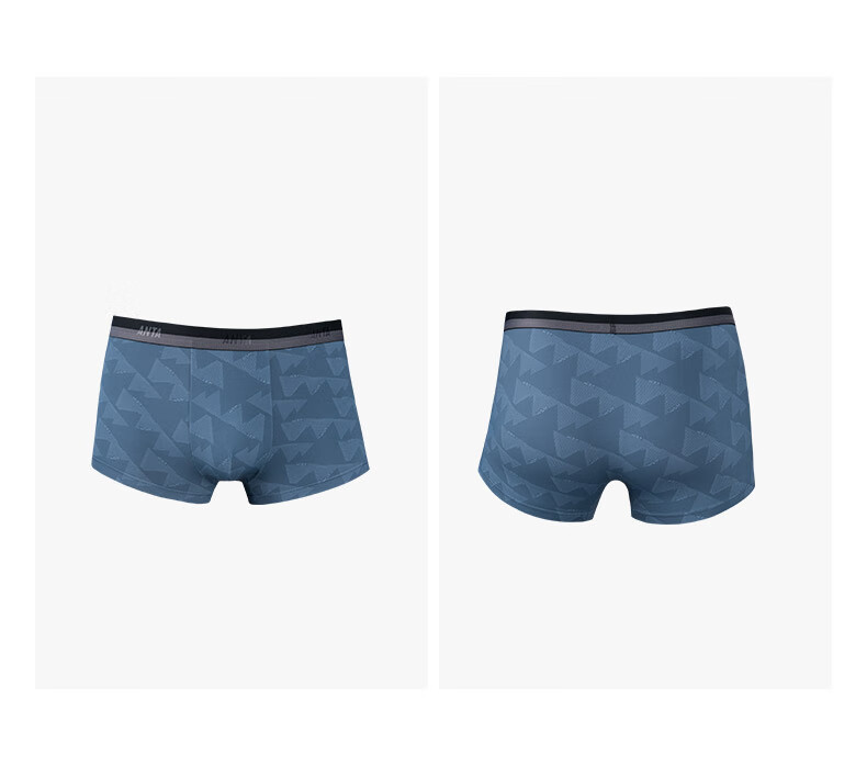 ANTA Sports Underwear, Three-Pack Men's Breathable Comfortable Training Fitness Running Boxer Briefs, Mid-Rise Flat-Angle Shorts 25