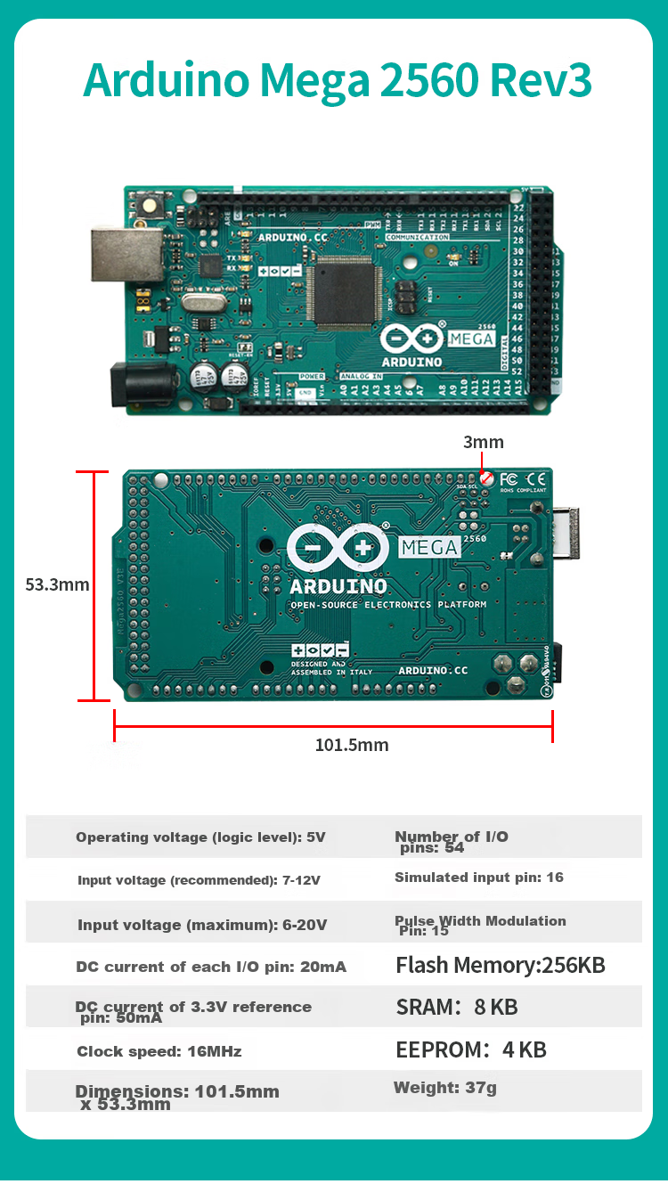 DiuShitou Compatible Arduino Nano Microcontroller AVR Beginner Development Board ATmega328 Chip Main Control Board Unassembled Pin Header Mini-B Interface 6
