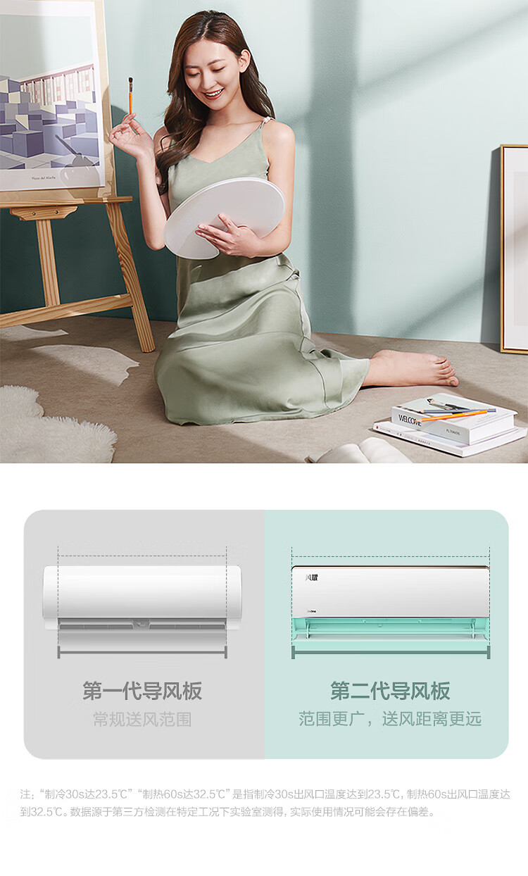 105851-美的(Midea) 新能效 风耀 大1匹 智能家电 变频冷暖 壁挂式空调 高温蒸汽自洁 以旧换新 KFR-26GW/N8VJE3-详情图
