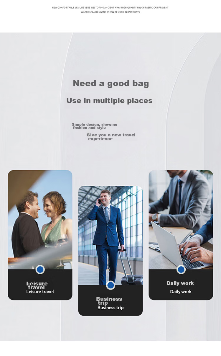 GOLF Business Briefcase, Large Capacity Handbag for Men, 15-Inch Laptop Bag, Lightweight Casual Shoulder Crossbody Bag, Horizontal Style Briefcase, 5I768317J, Gray 4