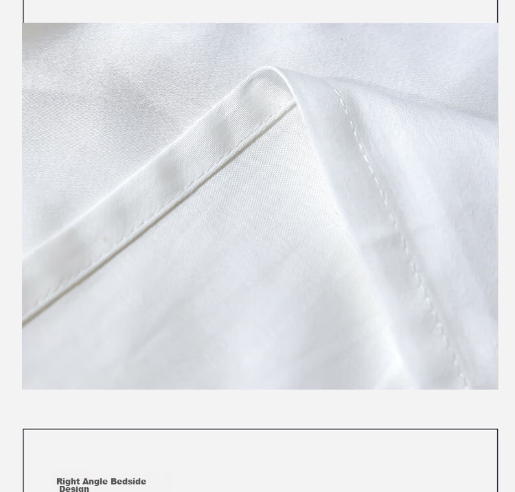 ZiiU Pure Cotton Bed Sheet Single Piece, 80-Count Sateen White Hotel Double Bed Sheet for 1.8-Meter Bed, 245x270cm 13