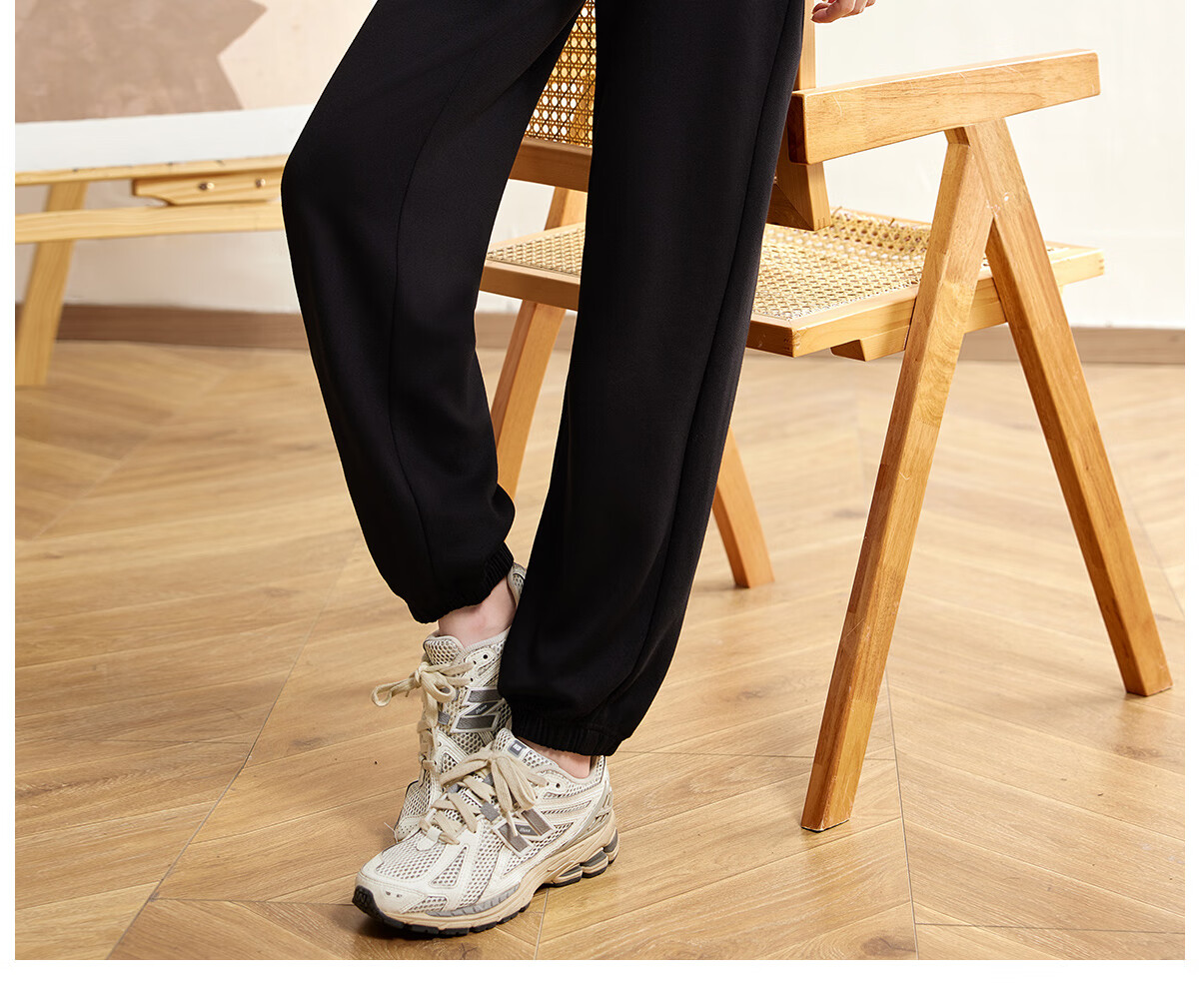 Halo Queen Women's Casual Pants, Spring And Autumn Side Striped Contrasting Color, Drawstring Elastic Waist, Summer Loose-Fitting Sweatpants, New Product H143R1011 37