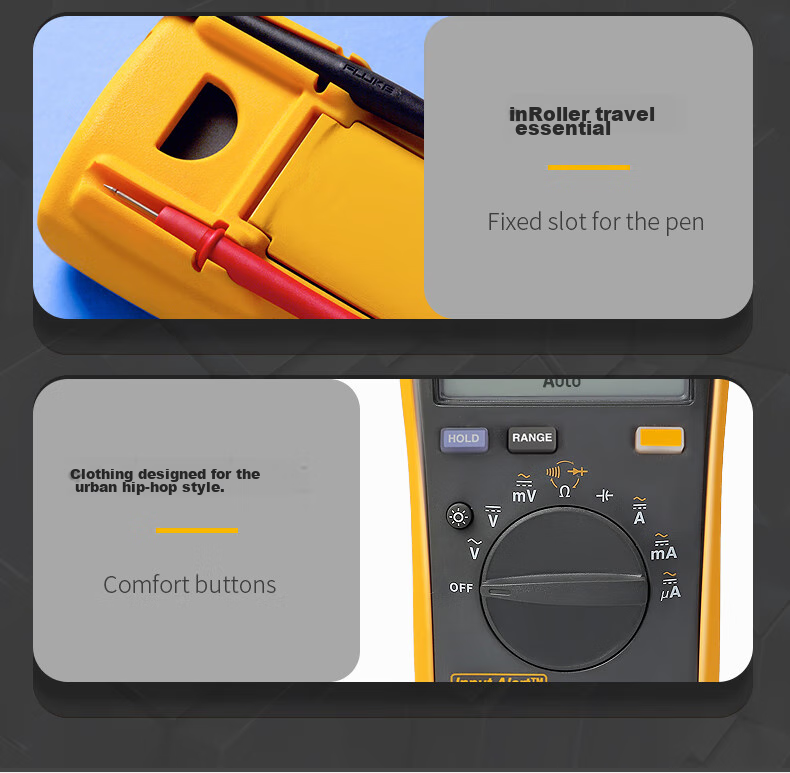 FLUKE F15B PRO MAX Digital Multimeter, Handheld Multi-Function Meter, Ammeter, Instrument F15B+ 12