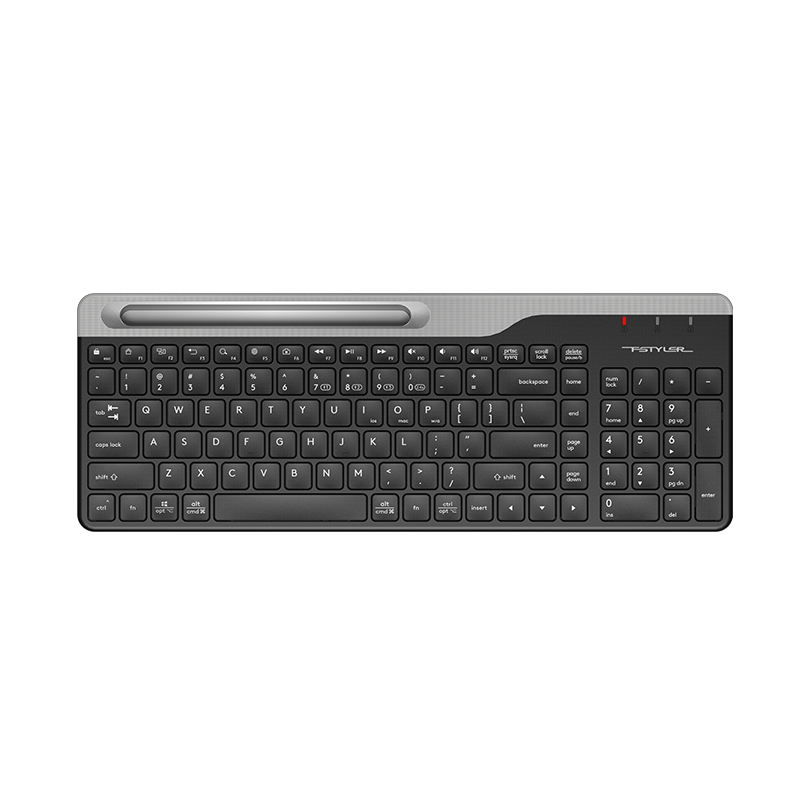 A4TECH FBK25, 103-Key Bluetooth Keyboard, Wireless Keyboard with Membrane, for Computer And IPad, Office Typing, Good Hand Feel, Fei Shidai, Su Kong Hai Color, Bluetooth/wireless