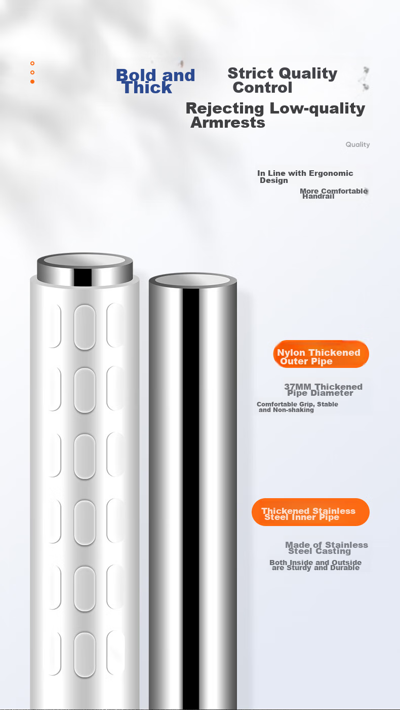 Muvi Barrier-Free Bathroom Toilet Handrail, Elderly Safety Handrail Railing, Specialized Bathroom Toilet Anti-Fall Lifting Device 7