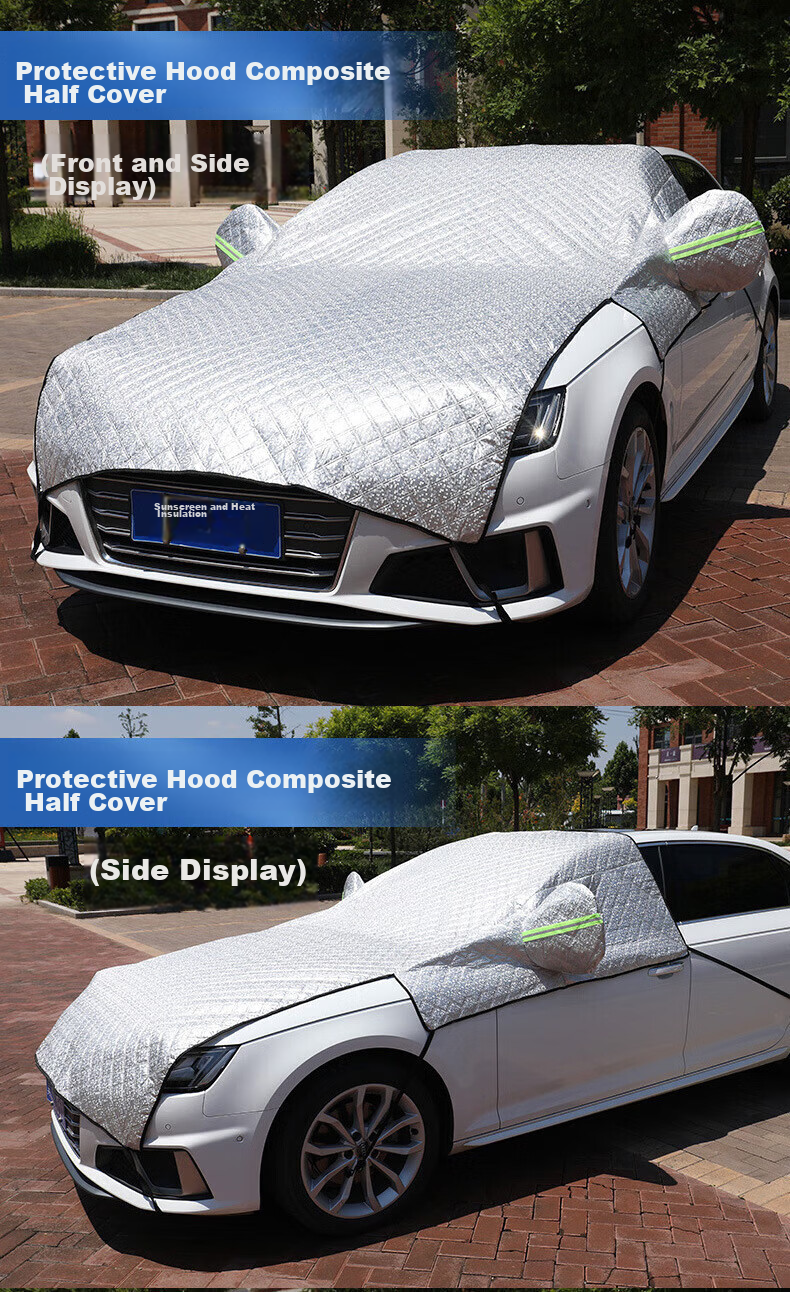 Boergai Car Sunshade, Vehicle Sun Umbrella, Sun Protection Shade, Windshield Cover, SUV-Specific Sun Visor, Heat Insulatio 6