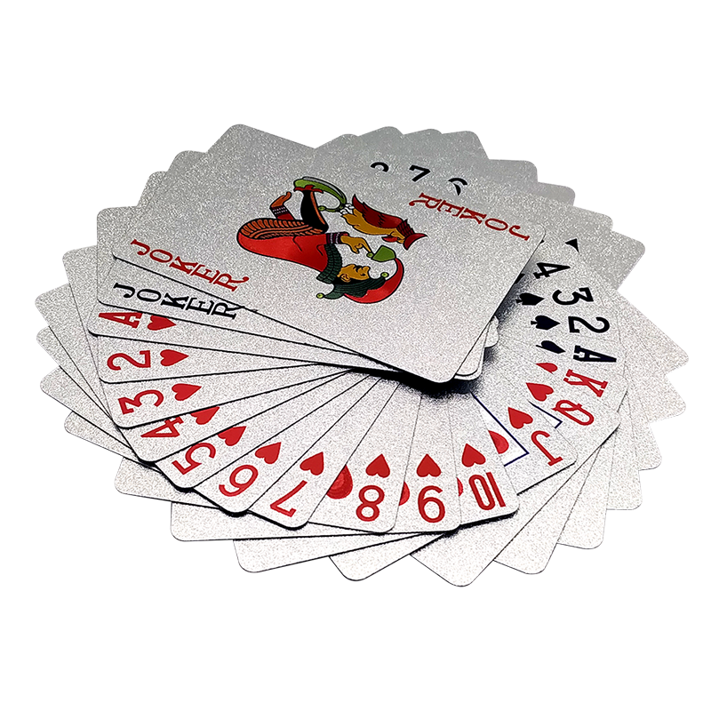 Wangjing Poker Plastic Playing Cards, Gold-Plated, Cool Texas Hold'em Poker Cards, Card-Switching Magic Cards, High-Quality And Stylish Flying Cards