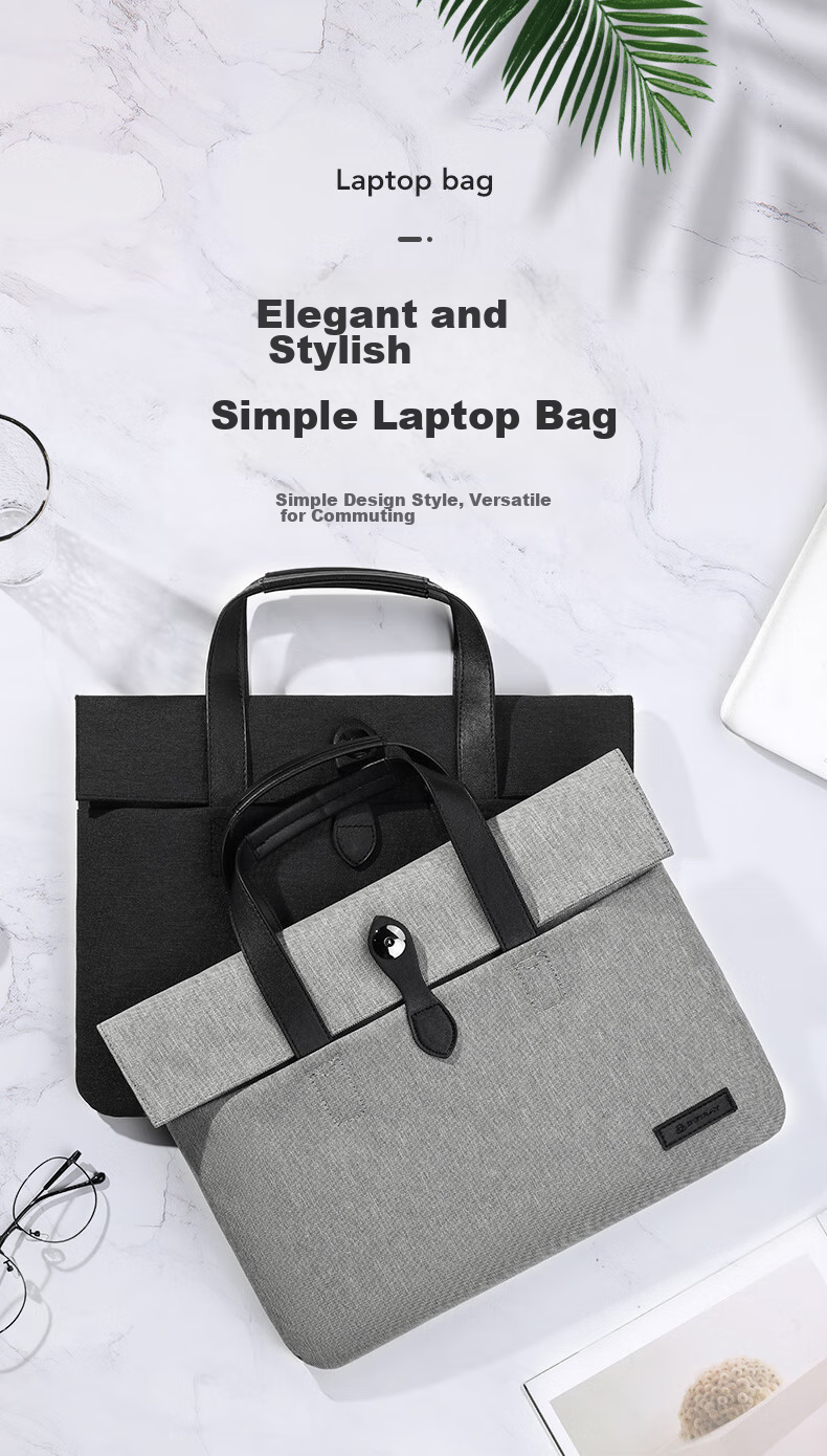 DiyiGongfang Laptop Bag Handheld Notebook Computer Bag for Business Travel Commute Suitable for Lenovo Huawei Apple Macbook Air/Pro 13-Inch ASUS HP Dell Protective Case 1