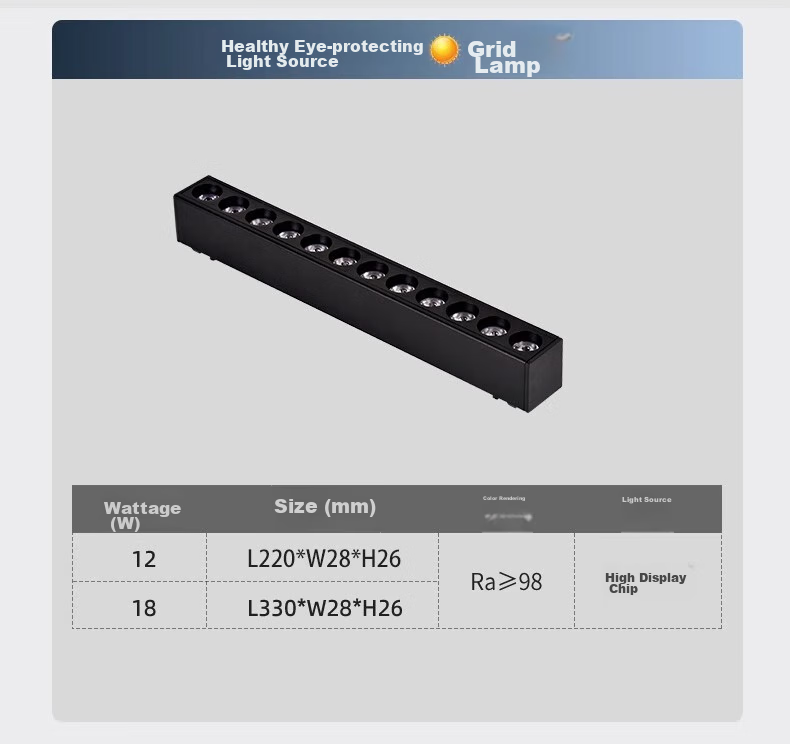 JIAOJIAOZHE Ultra-Thin Surface-Mounted Magnetic Track Light, Linear Light for Living Room Home Use, No Ceiling Mounting Required, Main Light Not Needed, 1 Meter Track 21