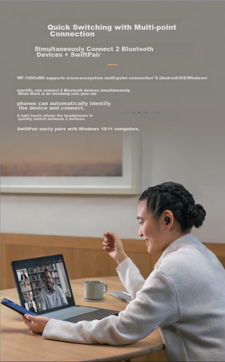 SONY WF-1000XM5 True Wireless Bluetooth Noise-Cancelling Earbuds, New Generation Noise-Cancelling Earbuds, Intelligent AI, Bluetooth 5.3, Platinum Silver, Double 11 Shopping Recommendatio 16