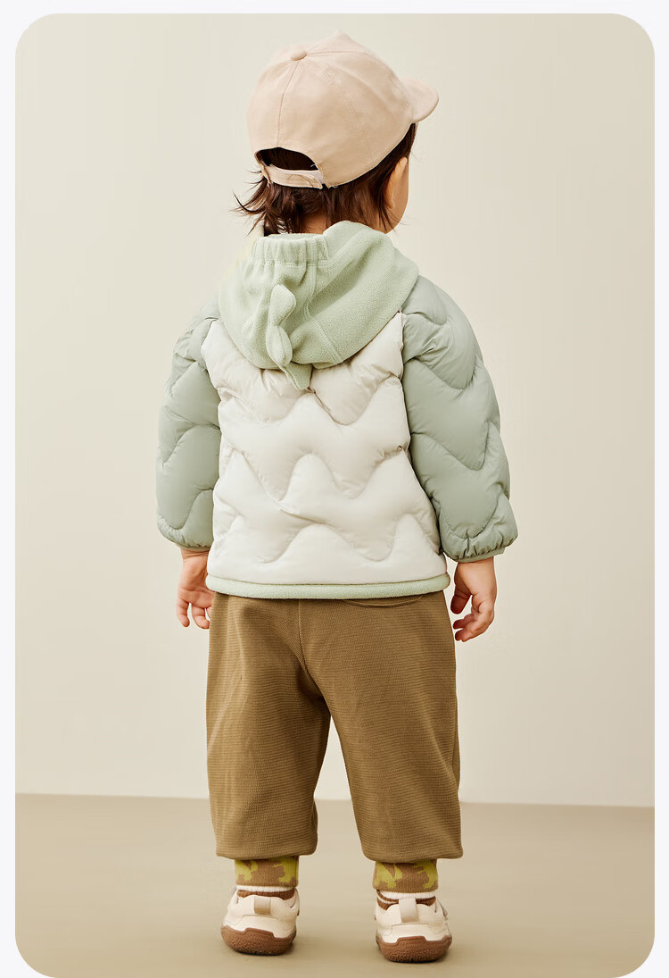 Minibala 【Three-proof】Kids Lightweight Warm Down Jacket Cute Hooded Coat for Boys and Girls 2025 Winter New Arrival 15