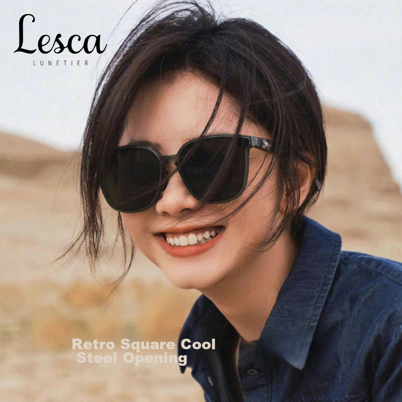 LESCA LUNETIER Women's Sunglasses, Summer UV Protection, High-End Feel, 2026 New Style, Anti-UV Driving-Specific Sunglasses for Men And Round Faces