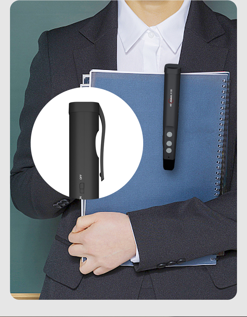ASiNG T11S Wireless Presenter with Laser Pointer, PPT Remote Control, Wireless Microphone, Amplifier, 3-in-1 Multifunctional Presentation Pen for Teachers and Training 4