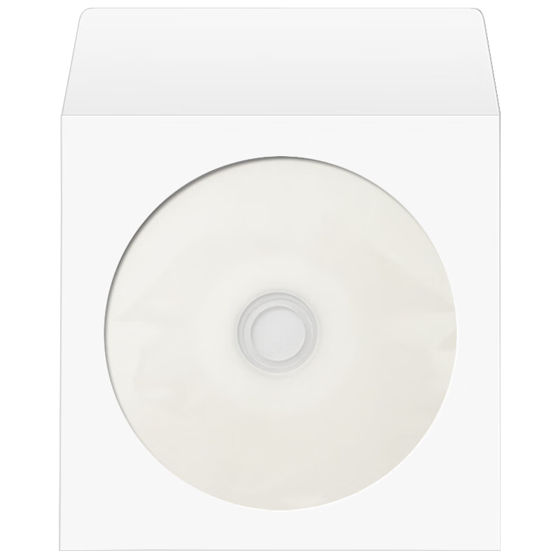 MNDA CD DVD Disc Storage Paper Sleeves, 100 Pieces/pack, White