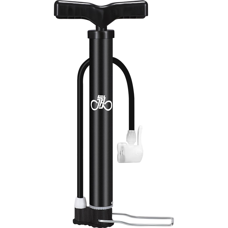 FOREVER Bicycle Pump for Bicycles, Soccer Balls, Basketball, Inflatable Electric Bike Universal Air Hose Short Black Model