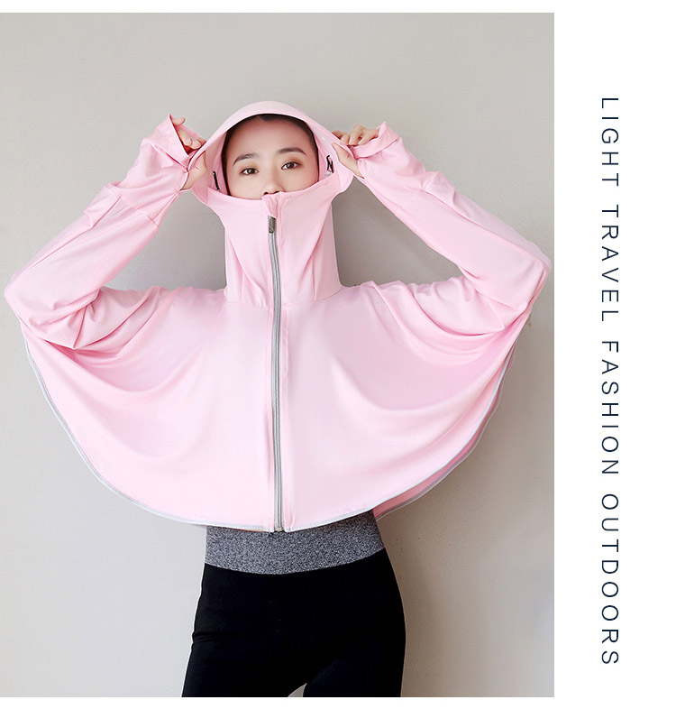 GLO-STORY Sun Protection Clothing for Women, Detachable Lens Sun Visor, Outdoor Driving UV Protection Coat, WST124073 31