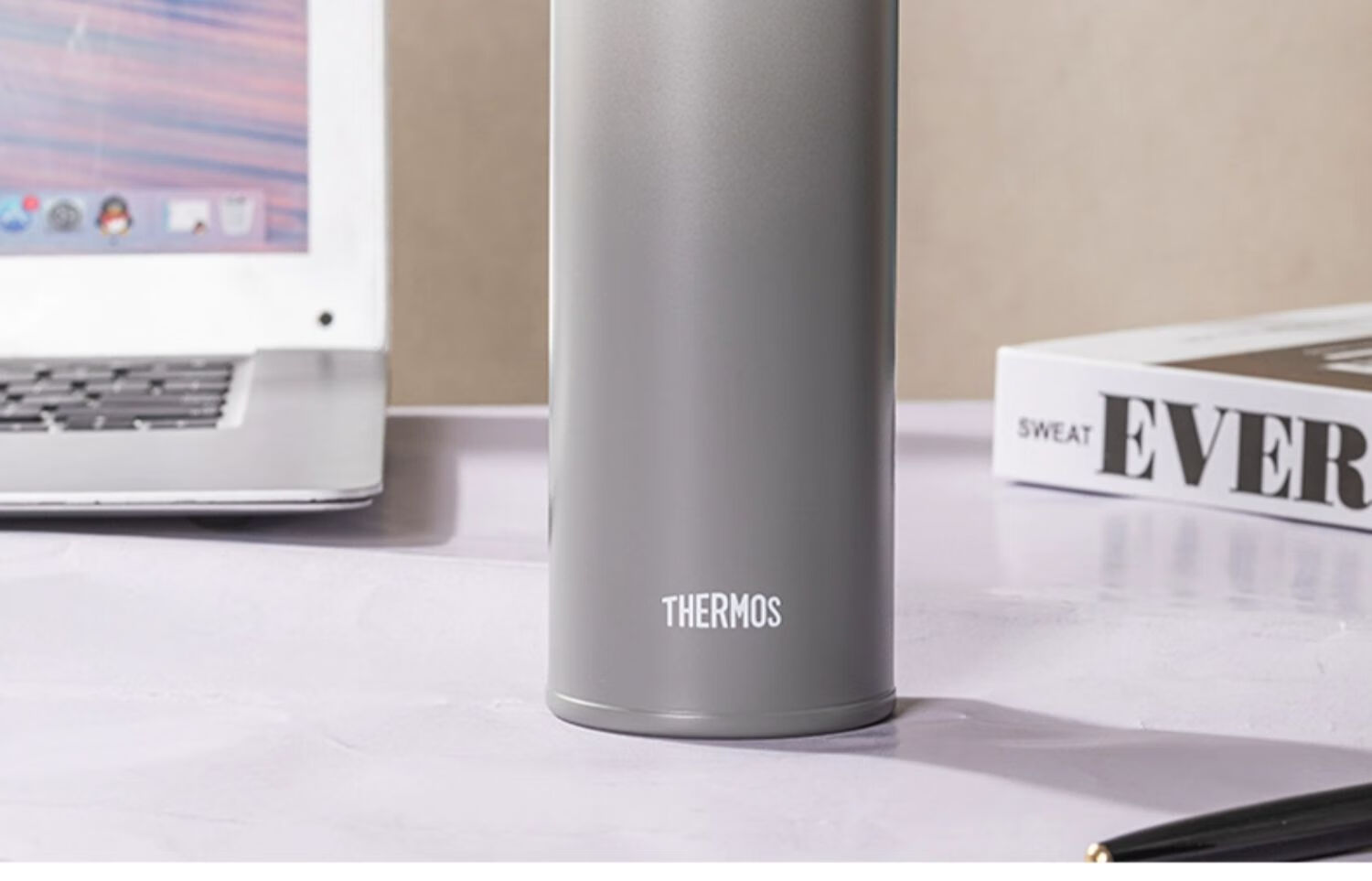 THERMOS Insulated Mug, 316 Stainless Steel, 500ml, for Men, Women And Children, Practical Water Bottle, Birthday Gift, JNL-500S PRW 20