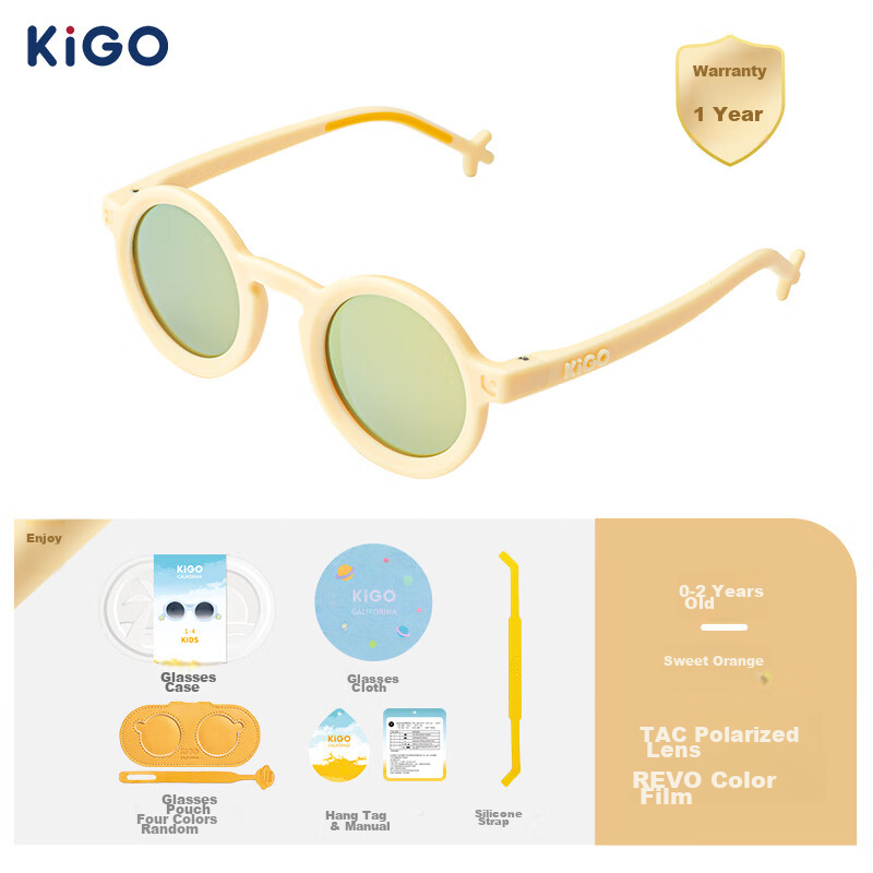 Kigo Children's Polarized Sunglasses, UV Protection, Pristine Elegant White (Ages 2-5) 9