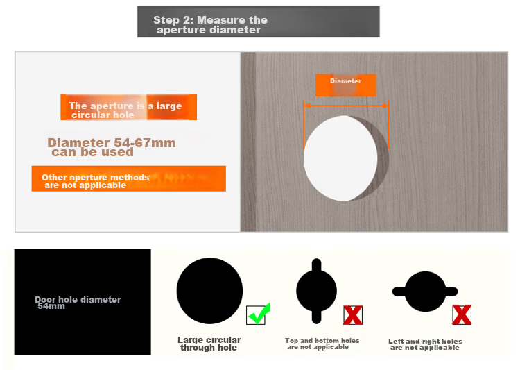 BLOSSOM Spherical Door Lock, Interior Room Door Lock, Wooden Door Bedroom Door Handle Lock, JD201B Grade Lock Cylinder 2