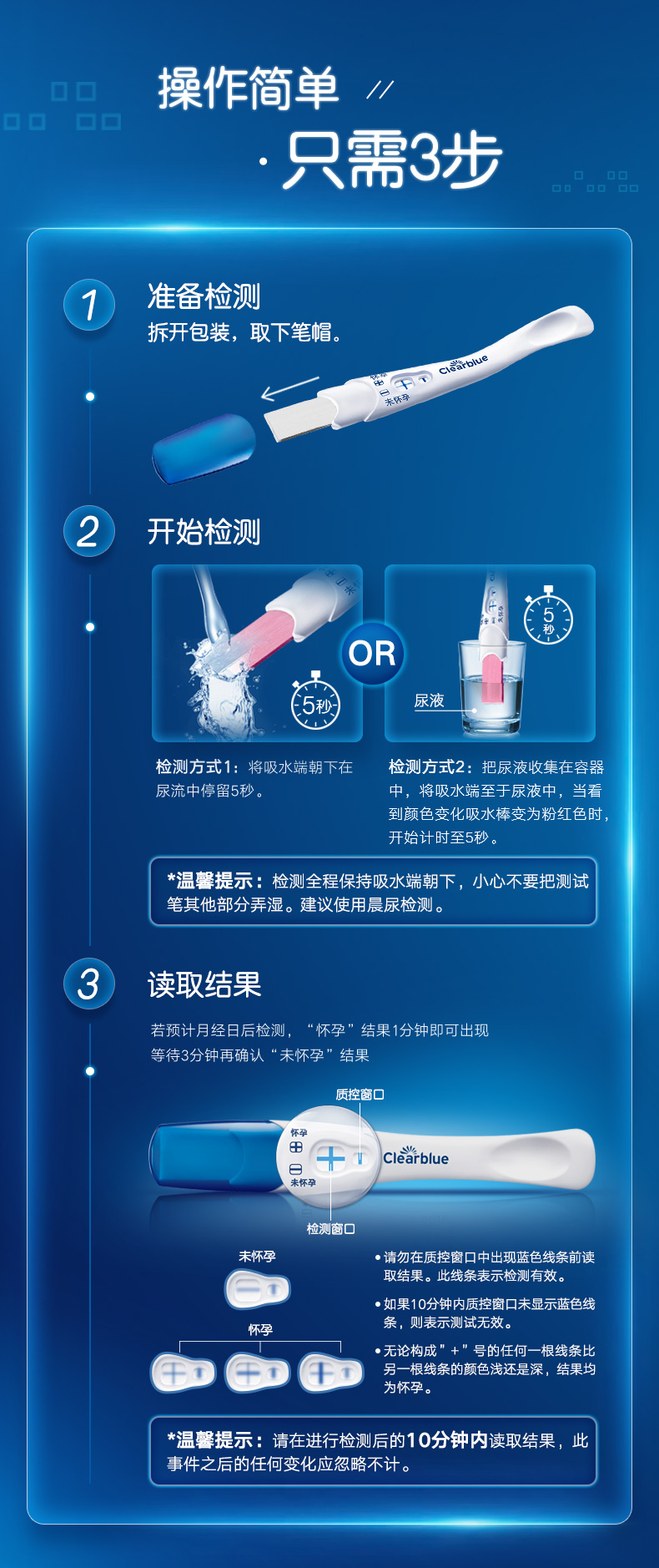 clearblue验孕棒说明书图片