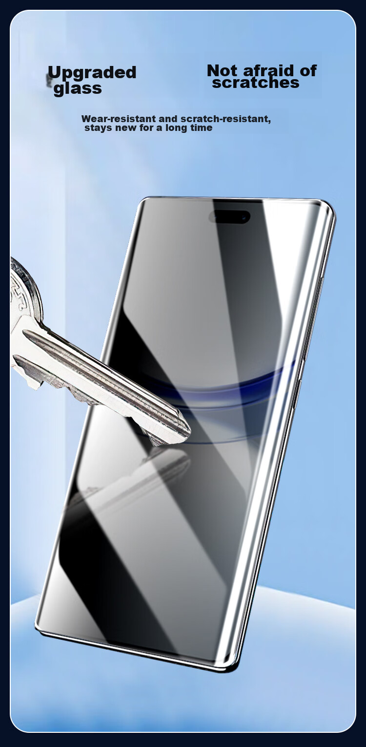 KOOLIFE Privacy Screen Protector for Huawei Nova 12 Pro/Ultra, Anti-Peeping Tempered Glass Film for Nova 13 Pro, Ultra-Thin HD Full Coverage Anti-Drop Fingerprint Resistant Protective Film 13