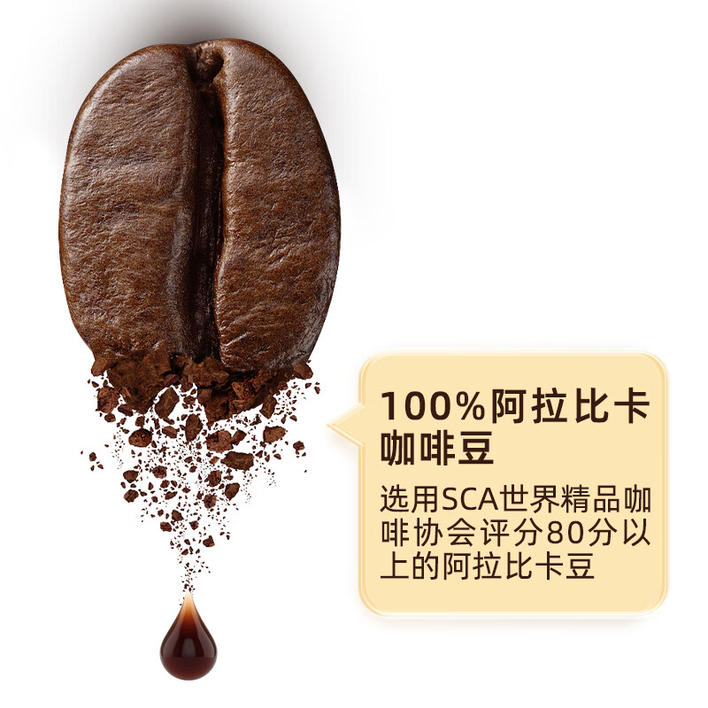 中啡速溶黑咖啡 健身燃减纯黑咖啡粉80条160克 云南小粒咖啡