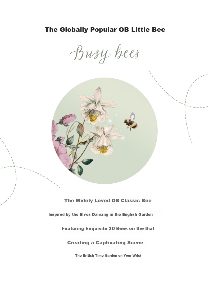 OLIVIA BURTON Women's Watch, Ob Self-Operated Little Bee, European And American Fashion, Birthday And Mid-Autumn Festival Gift for Girlfriend, OB16EX116 1
